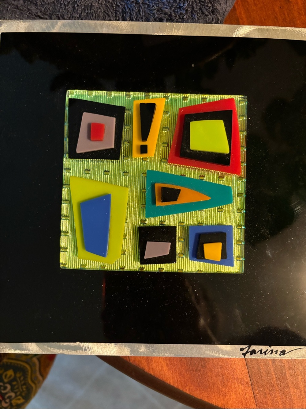 Farina Composit Glass Art 8” square
